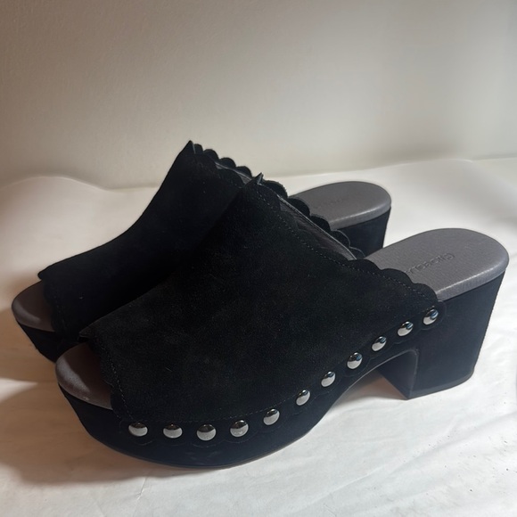 New Gemini studded heel clog Chocolat Blu women’s 8.5 - Picture 1 of 6
